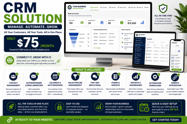 CRM Solution – Manage. Automate. Grow.