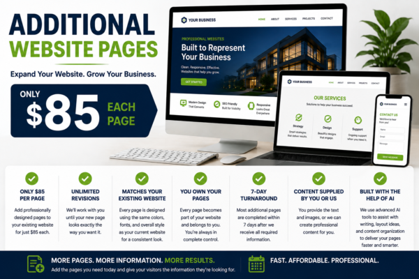 Website - Each page after the Main